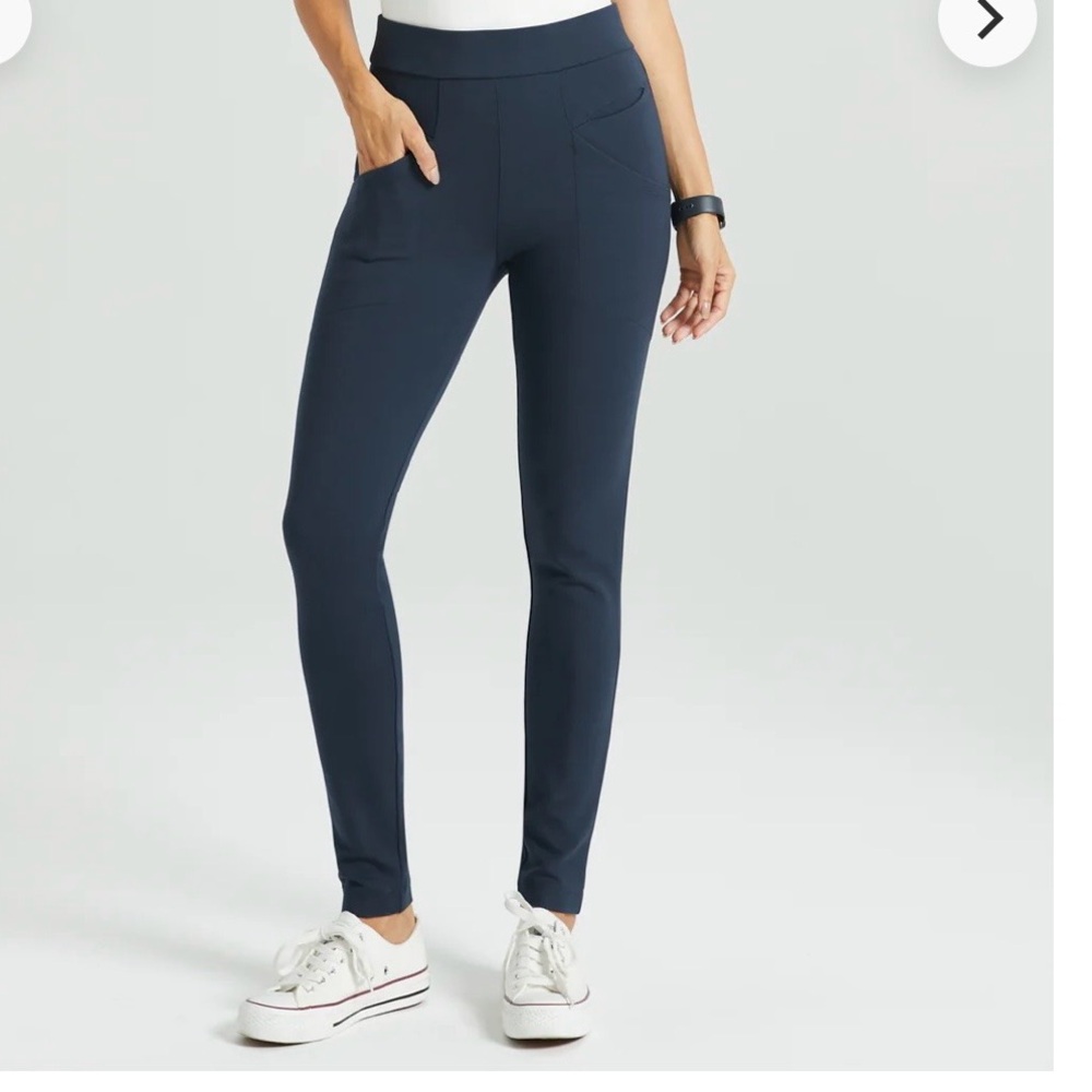 Betabrand XS & XSP Navy Journey Skinny Leg Pants Stretch Womens 25” & 27” Inseam - Picture 11 of 16